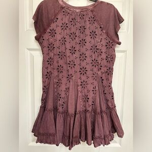 Free people burgundy mini dress